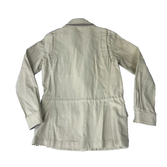 Soia and Kyo Jacket Womens XS Cream Military Field Utility Pockets - Picture 2 of 12